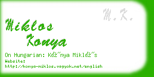 miklos konya business card